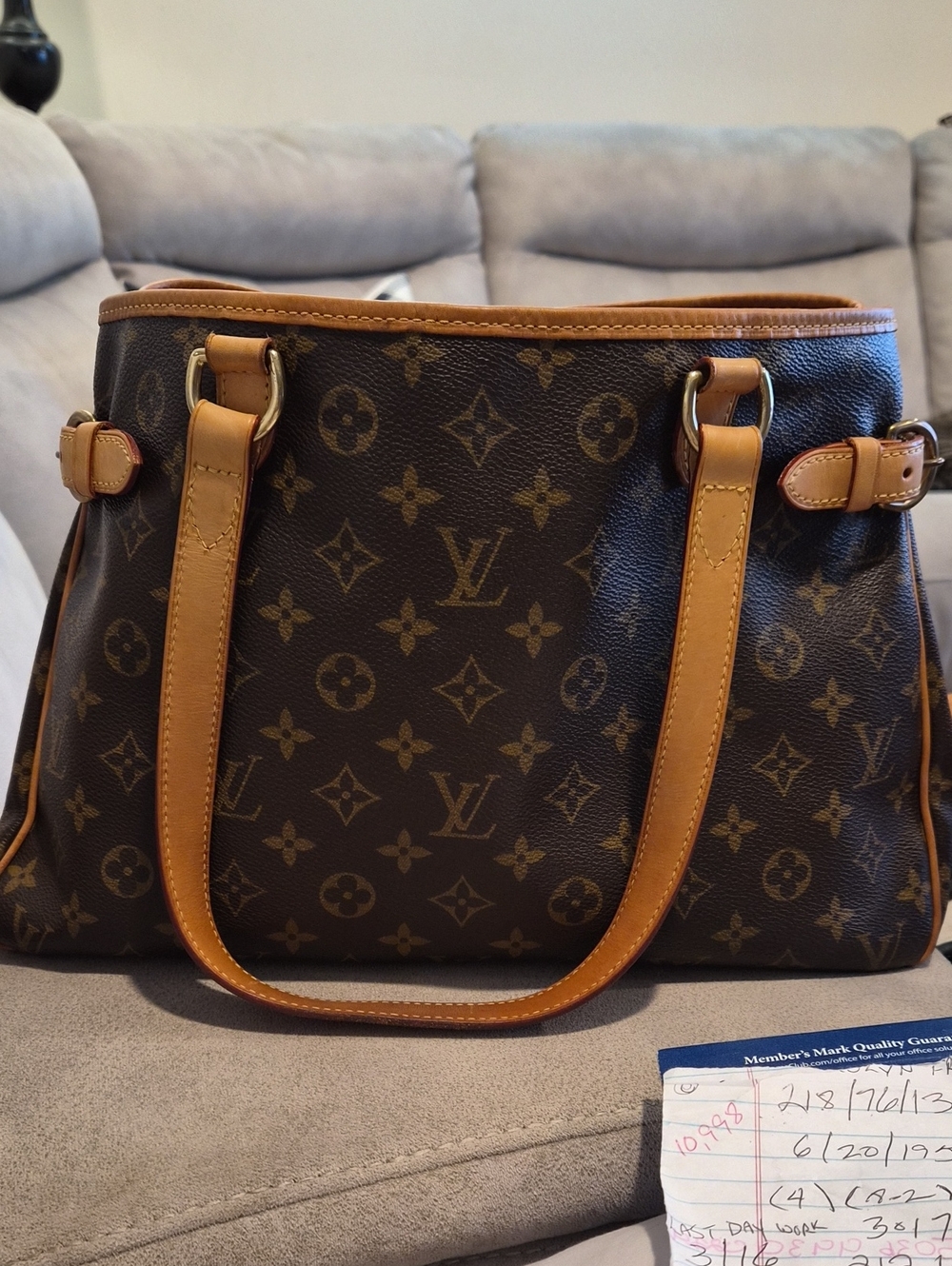 Louis Vuitton Monogram Batignolles Tote in Monogram